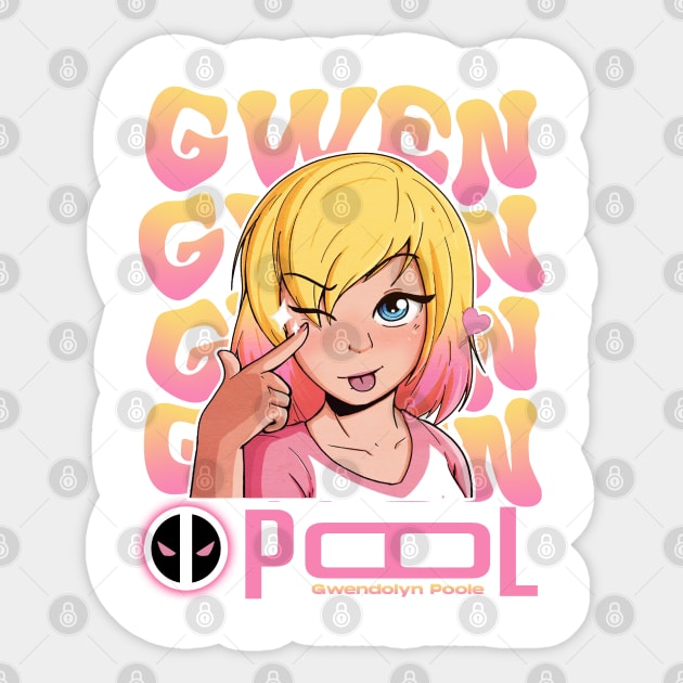 GWENPOOL Sticker by Skywiz